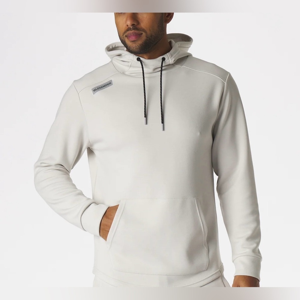 Legends Hawthorne Tech Hoodie Mens Medium Stone Heather Athletic Sporty